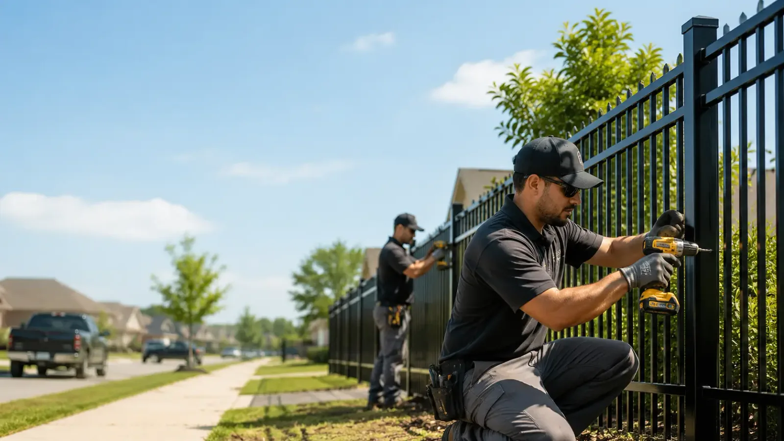 Metal Fence Installation in Combined Locks, WI